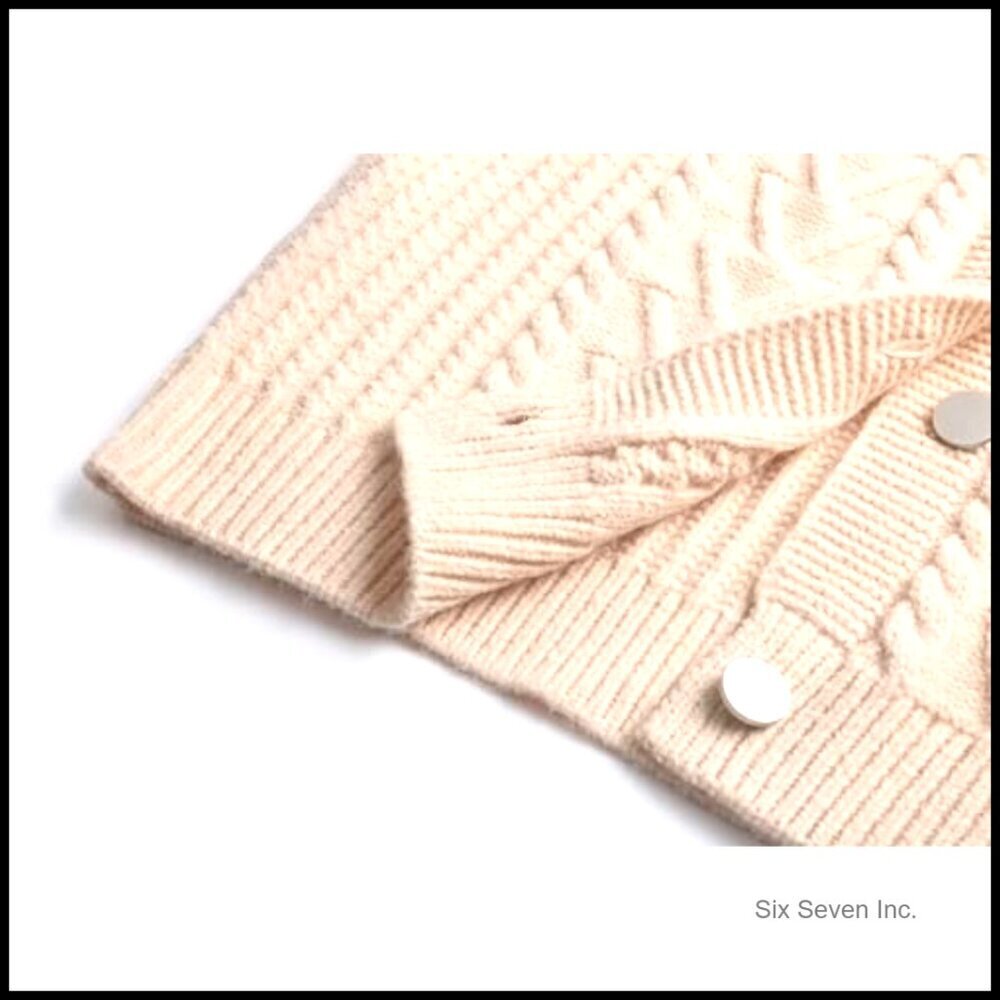 Chunky Knit Cardigan Lapel Collar Oversized Coatigan Sweater Jacket Winter - Picture 5 of 6